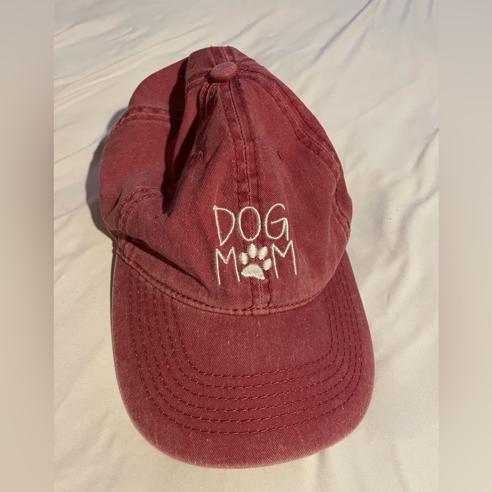 David and Young Burgundy dog mom paw baseball cap